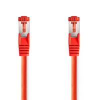 Nedis CAT6 Netwerkkabel | RJ45 Male | RJ45 Male | S/FTP | 5.00 m | Rond | LSZH | Rood | Label - CCGL85221RD50