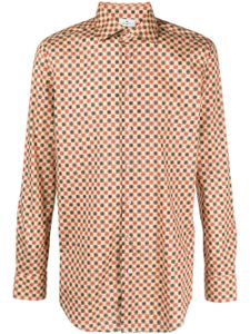 ETRO geometric-pattern slim-cut shirt - Tons neutres