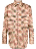 ETRO geometric-pattern slim-cut shirt - Tons neutres - thumbnail