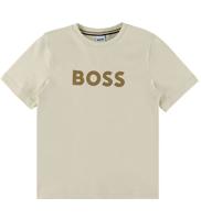 Hugo Boss Logo T-Shirt Kids Beige - Maat 15/16 jaar - Kleur: Beige | Soccerfanshop