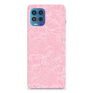 Motorola Moto G100 TPU Case White Flowers