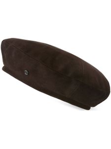 Maison Michel New Billy logo beret - Marron