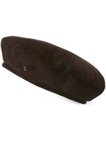 Maison Michel New Billy logo beret - Marron