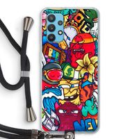 No Rules: Samsung Galaxy A32 4G Transparant Hoesje met koord