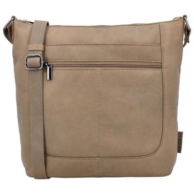 Beagles Leather Schoudertas Benidorm Taupe