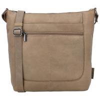 Beagles Leather Schoudertas Benidorm Taupe