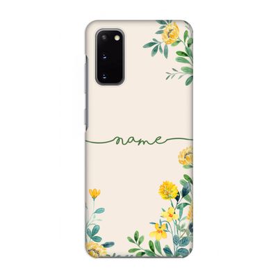 Gele bloemen: Volledig geprint Samsung Galaxy S20 Hoesje