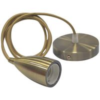 LED Hanglamp - Edysa - Industrieel - Rond - Mat Brons Aluminium - E27 - thumbnail