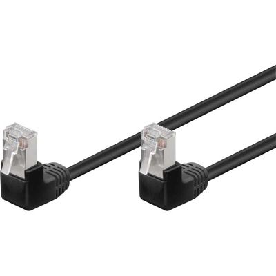 Patchkabel Cat 5e 2x90° F/UTP 3m Kabel