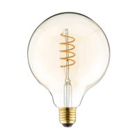 Leen Bakker - Calex LED-globelamp 2 - Goudkleur - E27 - Glas - Goudkleurig - H17 Cm