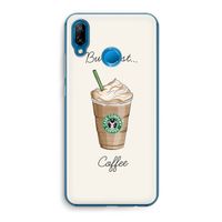 But first coffee: Huawei P20 Lite Transparant Hoesje