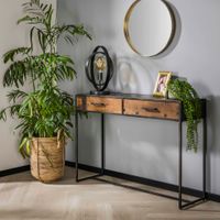 Sidetable Stuco 110cm - Robuust hardhout