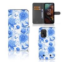 Hoesje voor Nokia XR21 Flowers Blue