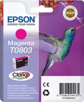 Epson Hummingbird Singlepack Magenta T0803 Claria Photographic Ink - thumbnail