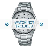 Seiko horlogeband SPB035J1 / SPB037J1 / 6R15 03N0 Staal Zilver 20mm