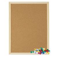 Kantoor Prikbord - 40 x 30 cm - inclusief 25x punt punaises - memobord - keuken