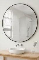 Ronde spiegel 80 cm - Zwart