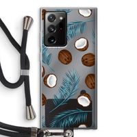 Kokosnoot roze: Samsung Galaxy Note 20 Ultra / Note 20 Ultra 5G Transparant Hoesje met koord