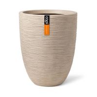 Capi Europe Vaas elegant laag Waste Rib NL - 34x46 - Terrazzo beige