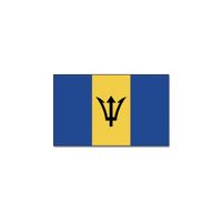 Gevelvlag/vlaggenmast vlag Barbados 90 x 150 cm   -