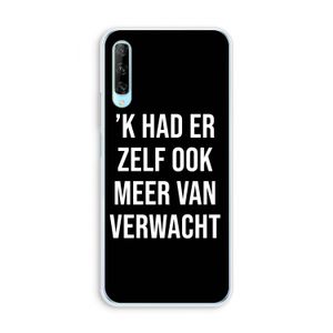 Meer verwacht - Zwart: Huawei P Smart Pro Transparant Hoesje