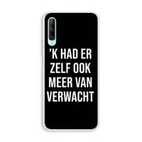 Meer verwacht - Zwart: Huawei P Smart Pro Transparant Hoesje