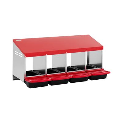 Legnest - 4 compartimenten - gegalvaniseerd staal - wandmontage