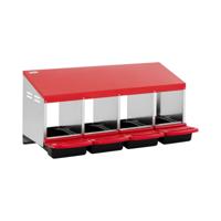 Legnest - 4 compartimenten - gegalvaniseerd staal - wandmontage