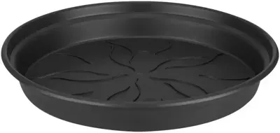 Elho green basics schotel 25 cm living black