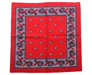 Harlekijn zakdoek rood  55 x 55 cm