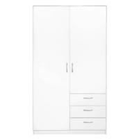 Leen Bakker - Kledingkast Varia 2-deurs - 175x97x50 Cm - Spaanplaat - Wit