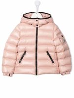Moncler Enfant doudoune à bords contrastants - Rose