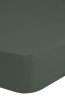 HIP Hoeslaken, Groen - (90x200 cm) - Katoen Satijn