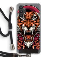 Tiger and Rattlesnakes: Samsung Galaxy A32 5G Transparant Hoesje met koord