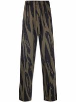 Kenzo pantalon de jogging à imprimé tigre - Vert