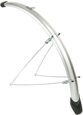Eurofender Spatbordset elegance 28" x 46 mm - zilver