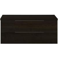 Seville Badmeubelset 120 cm - 2 Laden Esu - Wastafelblad Black Oak Edge Greep