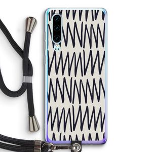 Marrakech Zigzag: Huawei P30 Transparant Hoesje met koord