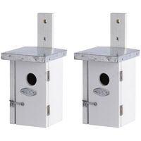 2x Vogelhuisjes/nestkastjes voor winterkoning 25.2 cm