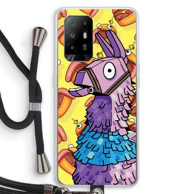 Loot Burger: Oppo A94 5G Transparant Hoesje met koord