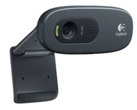 Logitech C270 webcam 3 MP 1280 x 720 Pixels USB 2.0 Zwart - thumbnail