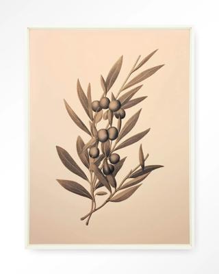 Urban Cotton Wandkleed 'Oliva' 80 x 110cm in Floating Frame - off white