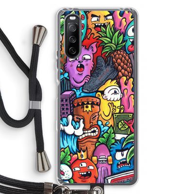 Vexx Mixtape: Sony Sony Xperia 10 III Transparant Hoesje met koord