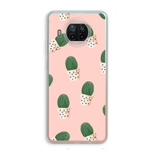 Cactusprint roze: Xiaomi Mi 10T Lite 5G Transparant Hoesje