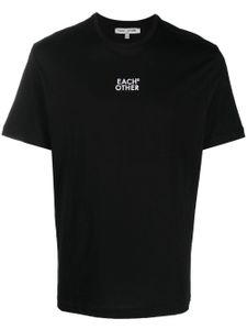 Each X Other logo-embroidered cotton T-shirt - Noir