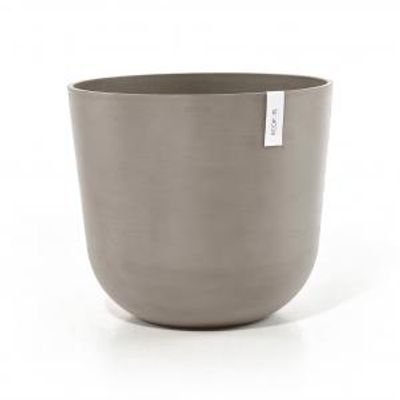 Ecopots Oslo met waterreservoir kunststof bloempot Taupe - Ø 52,5 cm