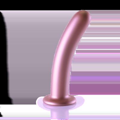 Ouch! by Shots Zachte Silicone G-Spot Dildo - 7'' / 17 cm - Roségoud