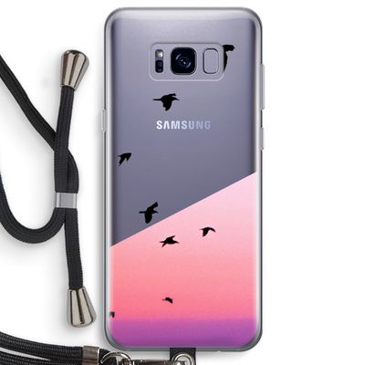Fly away: Samsung Galaxy S8 Plus Transparant Hoesje met koord
