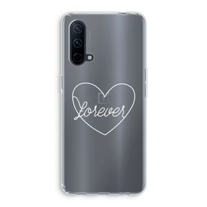 Forever heart pastel: OnePlus Nord CE 5G Transparant Hoesje