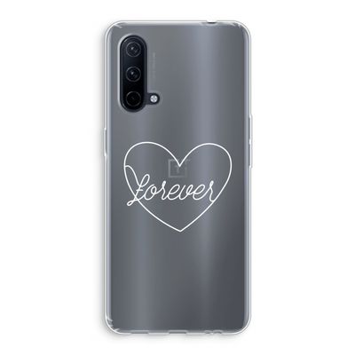 Forever heart pastel: OnePlus Nord CE 5G Transparant Hoesje